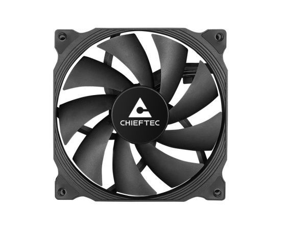 Chieftec ZF-1225PWM computer cooling system Computer case Fan 12 cm Black 1 pc(s) Korpusu dzesēšana