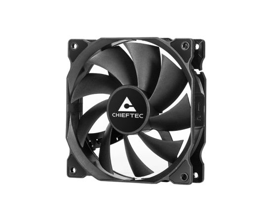 Chieftec ZF-1225PWM computer cooling system Computer case Fan 12 cm Black 1 pc(s) Korpusu dzesēšana
