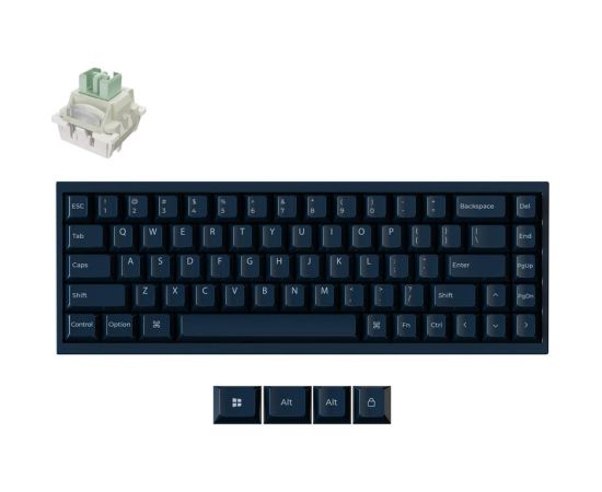 KEYBOARD USB-C Q16 HE 8K/NAVY BLUE Q16HW-J1 KEYCHRON Klaviatūras