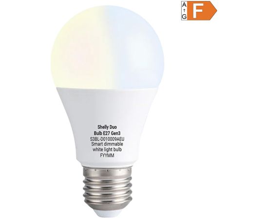 SHELLY Duo Bulb Gen3 E27 LED Bulb Viedās lampas un spuldzes