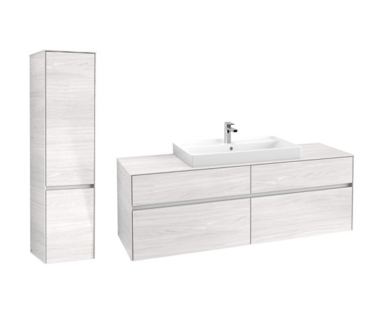 Villeroy & Boch mēbeļu komplekts Collaro, white wood Izlietnes skapis