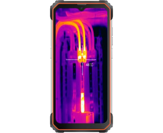 Blackview Rugged BL8800 Dual 5G Pro 6.58" FHD+IPS 1080x2408 8GB/128GB, MT6833V Octa-core 2.2GHz, 16MP Front/5MP+50MP Back Camera FLIR thermal camera Battery 8380mAh Type-C Android 11 Fingerprint Dual SIM NFC NO Charger MIL-STD-810H Orange Mobilie telefoni