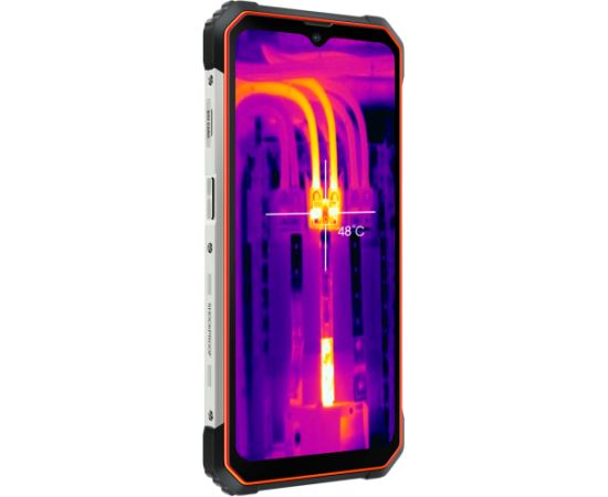 Blackview Rugged BL8800 Dual 5G Pro 6.58" FHD+IPS 1080x2408 8GB/128GB, MT6833V Octa-core 2.2GHz, 16MP Front/5MP+50MP Back Camera FLIR thermal camera Battery 8380mAh Type-C Android 11 Fingerprint Dual SIM NFC NO Charger MIL-STD-810H Orange Mobilie telefoni