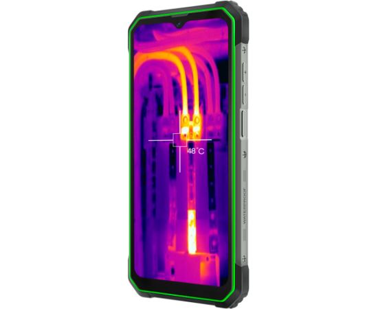 Blackview Rugged BL8800 Dual 5G Pro 6.58" FHD+IPS 1080x2408 8GB/128GB, MT6833V Octa-core 2.2GHz, 16MP Front/5MP+50MP Back Camera FLIR thermal camera Battery 8380mAh Type-C Android 11 Fingerprint Dual SIM NFC NO Charger MIL-STD-810H Green Мобильные телефоны
