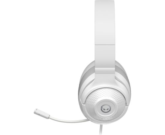 LORGAR Noah 101, Gaming headset with microphone, 3.5mm jack connection, cable length 2m, foldable design, PU leather ear pads, size: 185*195*80mm, 0.245kg, white Austiņas