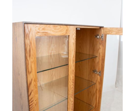 Display cabinet VALENCIA 90x45xH160cm, oak Новинки Для дома и сада 