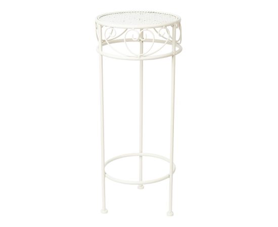 Ziedu statīvs SANDY D25xH60cm, antīki balts Jaunumi -Dārzam