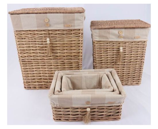 Basket WILLI STRIPE 34x25xH15cm Jaunumi, mēbeles, māja