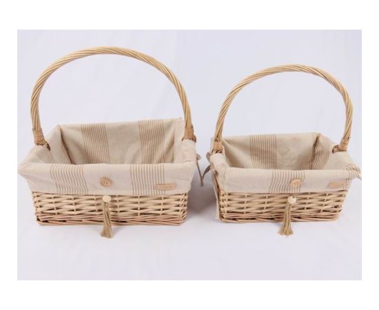 Basket WILLI STRIPE 37x28xH15/39cm Jaunumi, mēbeles, māja