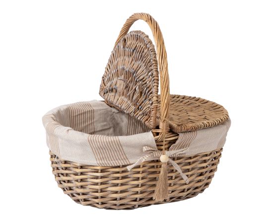 Picnic basket WILLI STRIPE 40x32xH17/40cm Jaunumi, mēbeles, māja