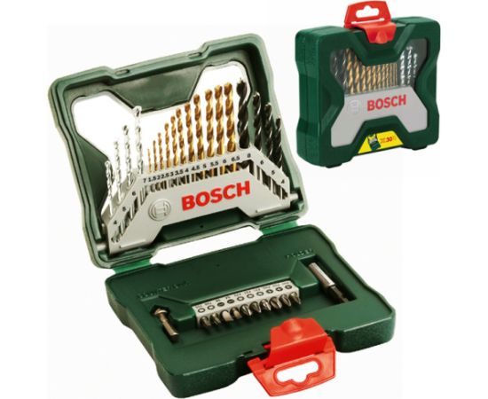 Piederumu komplekts (komplektā — 30 vienumi) Bosch TITANIUM Аксессуары для дрелей