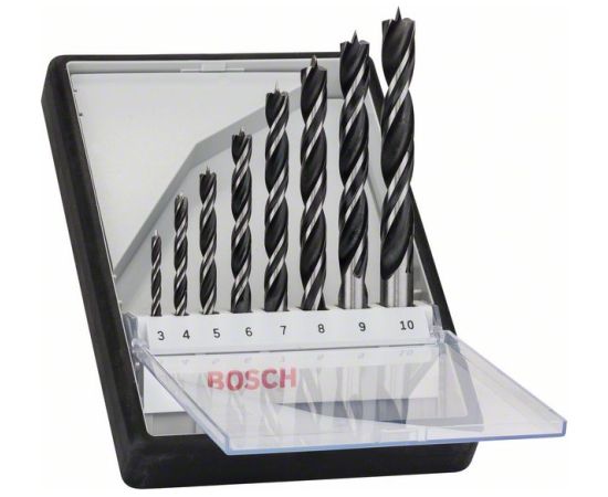 Koka urbju komplekts Bosch; 3-10 mm; 8 gab. Аксессуары для дрелей