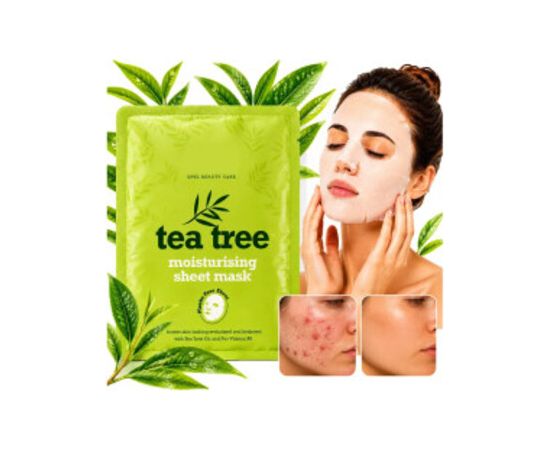 Xpel Tea Tree Moisturising Sheet Mask - Pleťová maska 1.0ks Smaržas - NESAKĀRTOTS