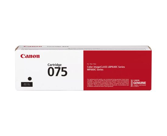 Canon CRG 075 BK (6365C002) Toner Cartridge, Black Lāzerprinteru izejmateriāli