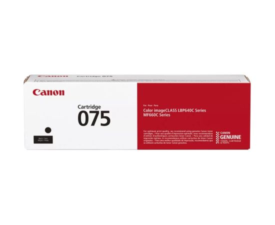 Canon CRG 075 BK (6365C002) Toner Cartridge, Black Lāzerprinteru izejmateriāli