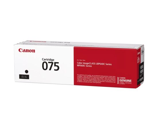 Canon CRG 075 BK (6365C002) Toner Cartridge, Black Lāzerprinteru izejmateriāli