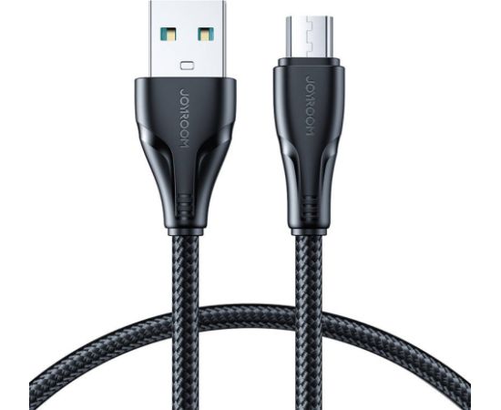 Cable to Micro USB-A / Surpass / 0.25m Joyroom S-UM018A11 (black) Data USB kabeļi