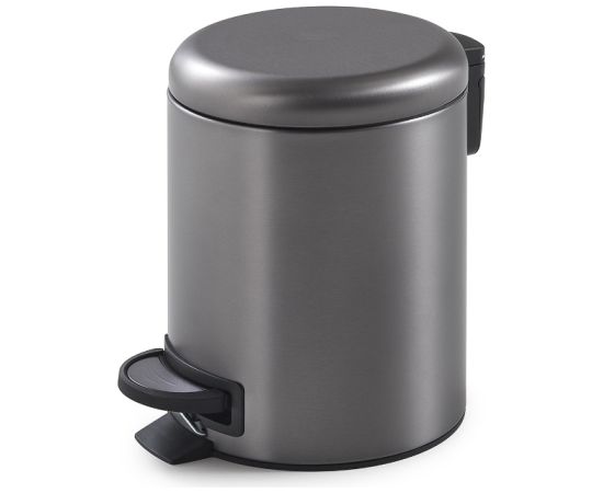Gedy atkritumu tvertne Potty 5l, gun metal Papīra - atkritumu grozi