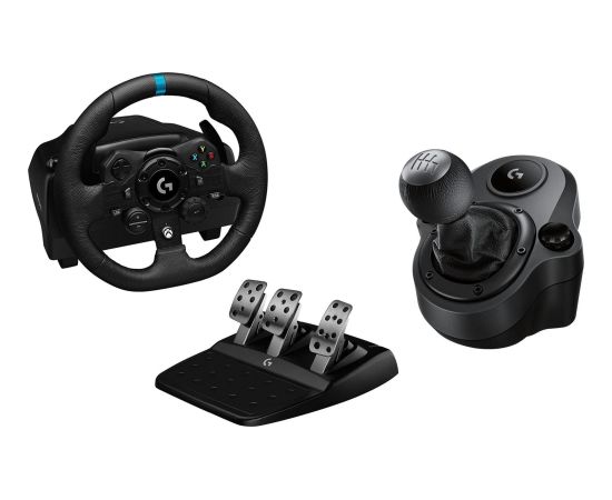Kierownica Logitech G923 Xbox Series X|S/Xbox One/PC (941-000158) + Shifter G29, G920 Driving Force (941-000130) Aудио-видео