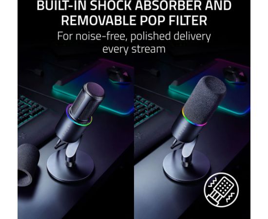 Razer mikrofon Seiren V3 Pro, black Aудио-видео