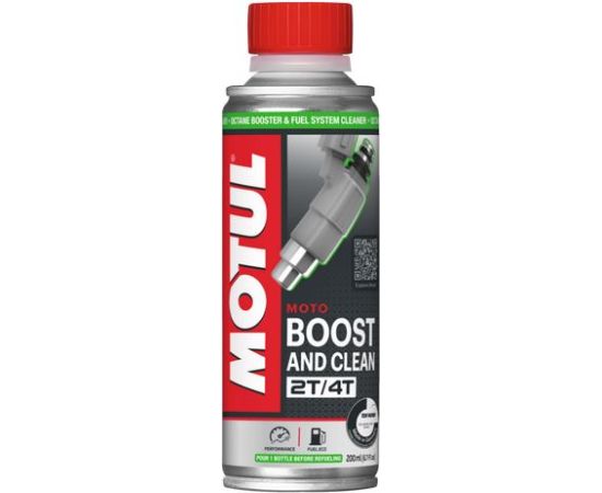 MOTUL BOOST AND CLEAN MOTO 200ml Degvielas sistēmas tīrītājs MOTO Motoķīmija un smērvielas