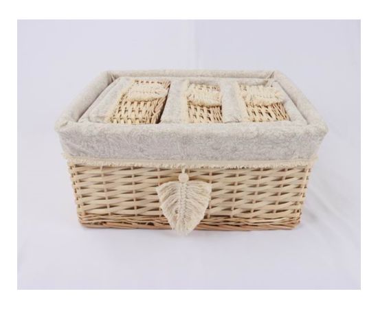 Basket WILLI TASSEL 42x32xH19cm Jaunumi, mēbeles, māja