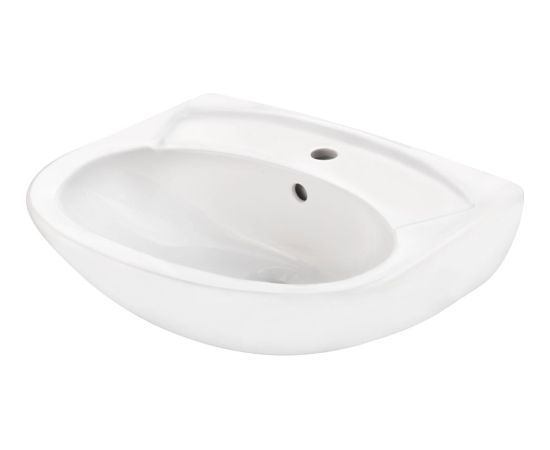 Gustavsberg 7G1155 Saval 2.0 izlietne 600x455mm uzstādīšanai ar skrūvēm vai kronšteiniem, skrūves un kronšteini nav iekļauti komplektācijā - gab. Vannas istabas izlietnes