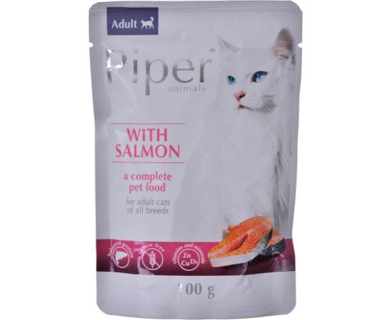 DOLINA NOTECI Piper with salmon - wet cat food - 100 g Kaķu konservi