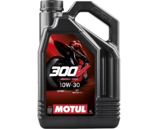 MOTUL 300V FL ROAD RACING 10W30 4L Ester Core tehnoloģija 4T četrtaktu eļļas