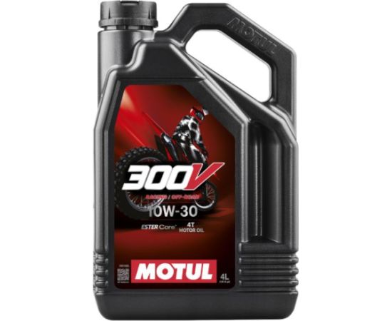 MOTUL 300V FL OFF ROAD 10W30 4L Ester Core tehnoloģija 4T četrtaktu eļļas
