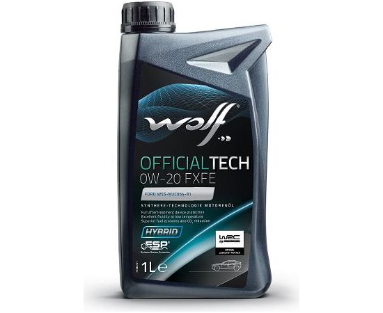 WOLF OFFICIALTECH 0W20 FXFE 5L FORD WSS-M2C954-A1 Motora eļļas
