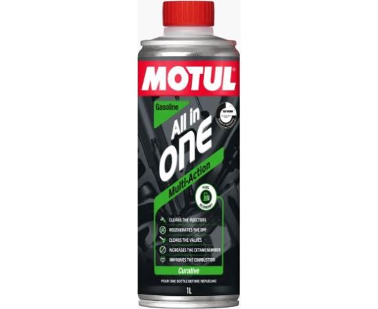 MOTUL ALL IN ONE GASOLINE B2C1L Benzīna sistēmas tīritājs Autoķīmija un smērvielas