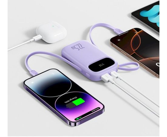 Baseus EnerFill FC21 Qpow 3 Ultra Pārnēsājamā baterija 20000 mAh 22.5W / violets Power Banks