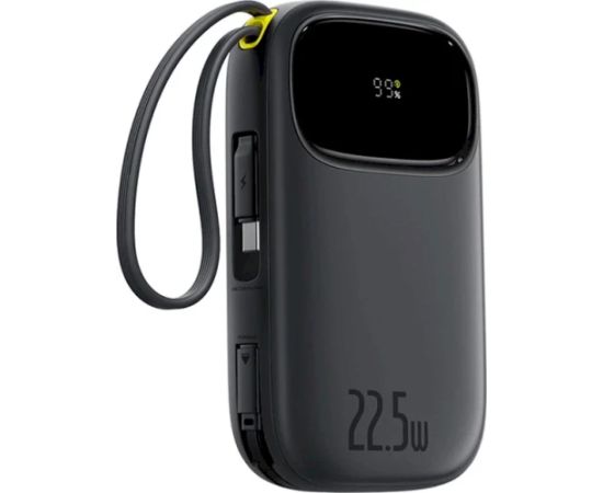 Baseus EnerFill FC31 Pārnēsājamā baterija 10000 mAh 22.5W USB-C + Lightning / melns Power Banks