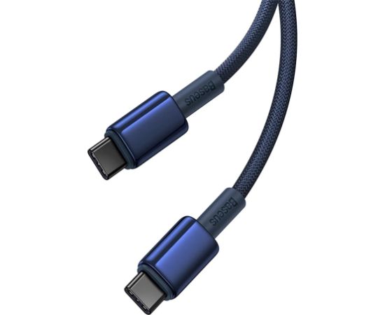 Baseus Tungsten Gold USB-C to USB-C kabelis 100W 1m / zils Data USB kabeļi