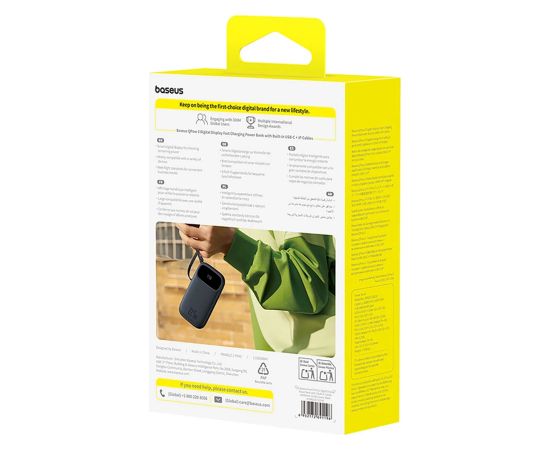 Baseus EnerFill FC31 Pārnēsājamā baterija 20000 mAh 22.5W USB-C + Lightning / melns Power Banks