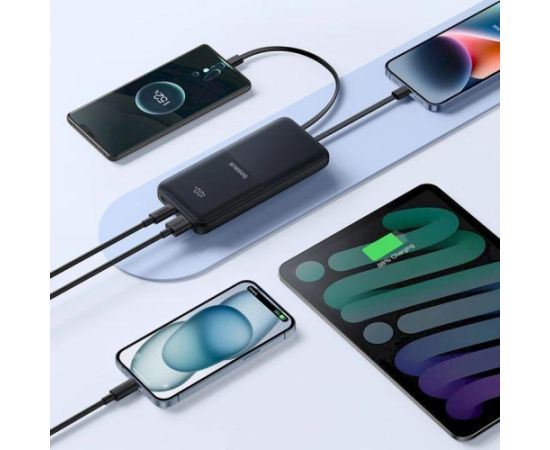 Baseus Lipow Pārnēsājamā baterija 10000 mAh 22.5W / melns Power Banks