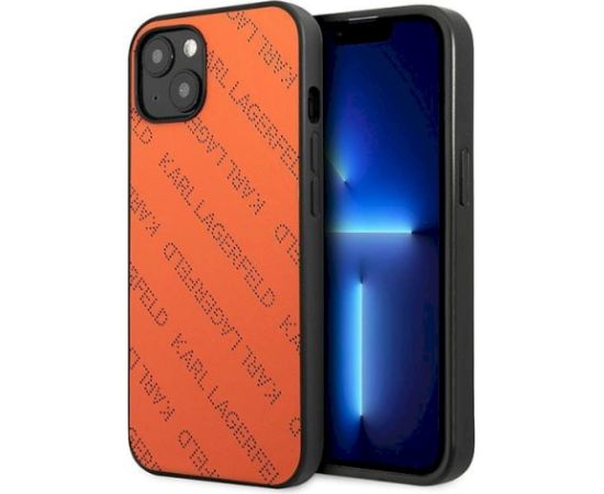Karl Lagerfeld KLHCP13MPTLO Aizsargapvalks priekš iPhone 13 / 14 / 15 6,1" / oranžs Neoriģinālie Maciņi