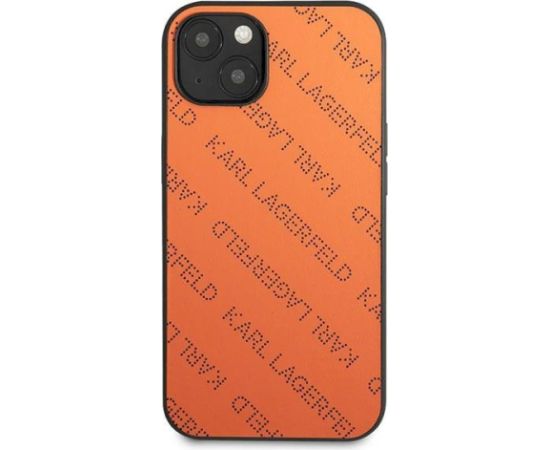 Karl Lagerfeld KLHCP13MPTLO Aizsargapvalks priekš iPhone 13 / 14 / 15 6,1" / oranžs Neoriģinālie Maciņi