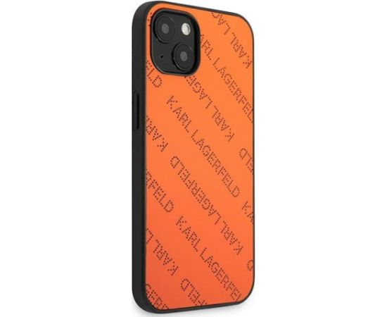 Karl Lagerfeld KLHCP13MPTLO Aizsargapvalks priekš iPhone 13 / 14 / 15 6,1" / oranžs Neoriģinālie Maciņi