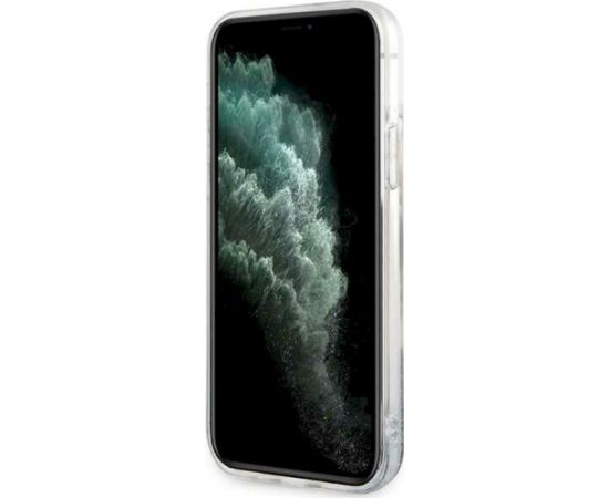 Karl Lagerfeld KLHCP12MLNCHCS Glitter Choupette Head Aizsargapvalks priekš iPhone 12/12 Pro 6,1" / sudraba Neoriģinālie Maciņi