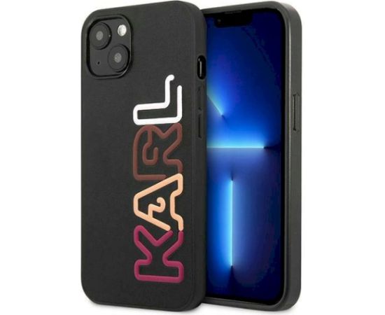 Karl Lagerfeld KLHCP13SPCOBK Hardcase Multipink Brand Aizsargapvalks priekš iPhone 13 mini 5.4" / melns Neoriģinālie Maciņi