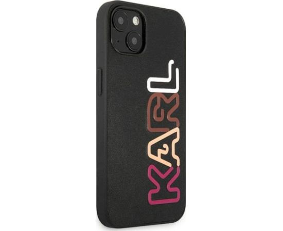 Karl Lagerfeld KLHCP13SPCOBK Hardcase Multipink Brand Aizsargapvalks priekš iPhone 13 mini 5.4" / melns Neoriģinālie Maciņi