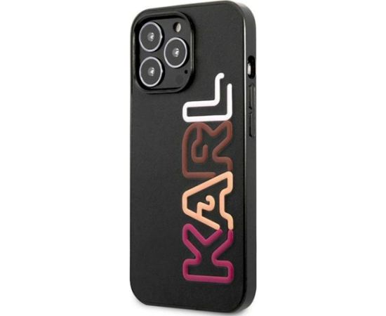 Karl Lagerfeld KLHCP13XPCOBK Hardcase Multipink Brand Aizsargapvalks priekš iPhone 13 Pro Max 6.7" / melns Neoriģinālie Maciņi