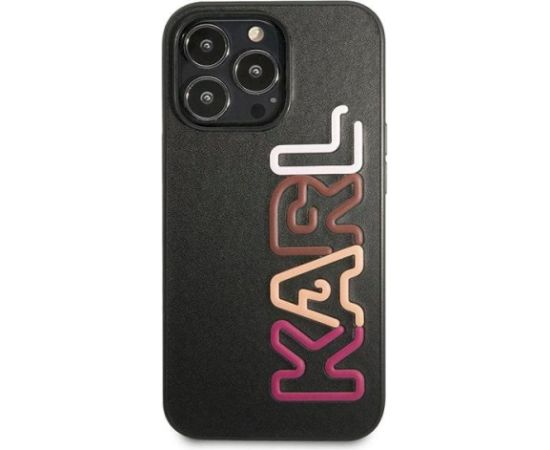 Karl Lagerfeld KLHCP13XPCOBK Hardcase Multipink Brand Aizsargapvalks priekš iPhone 13 Pro Max 6.7" / melns Neoriģinālie Maciņi