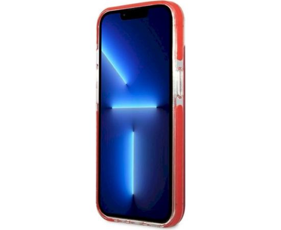 Karl Lagerfeld KLHCP13MTPE2TR Aizsargapvalks priekš iPhone 13 6.1" / sarkans Karl&Choupette Head Neoriģinālie Maciņi