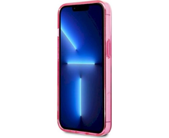 Karl Lagerfeld KLHCP13LTGKCP Aizsargapvalks priekš iPhone 13 Pro / 13 6,1" / pink Gradient Ikonik Karl & Chou Neoriģinālie Maciņi