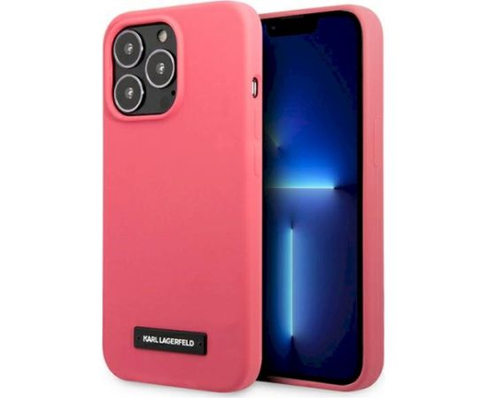 Karl Lagerfeld KLHCP13LSLMP1PI Aizsargapvalks priekš iPhone 13 Pro / 13 6,1" / fuksijas Neoriģinālie Maciņi