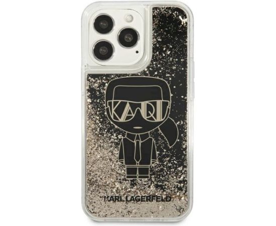 Karl Lagerfeld KLHCP13XLGGKBK Liquid Glitter Gatsby Aizsargapvalks priekš iPhone 13 Pro Max 6,7" / melns Neoriģinālie Maciņi