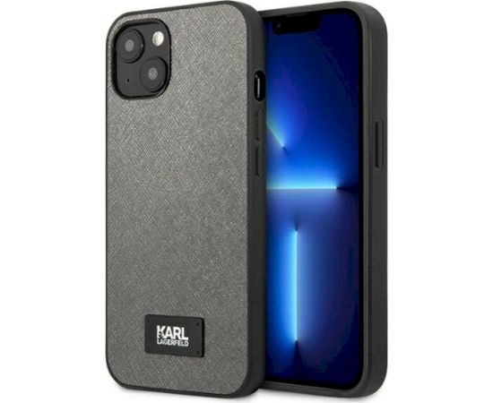 Karl Lagerfeld KLHCP13SSFMP2DG Aizsargapvalks priekš iPhone 13 mini 5.4" / sudraba Neoriģinālie Maciņi